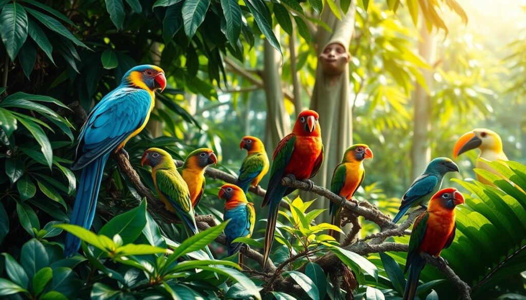 Brasiliens bunte Vogelwelt im Amazonas