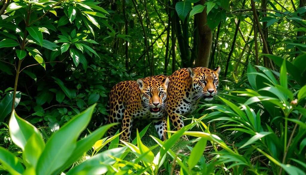 Raubkatzen im Amazonas-Regenwald