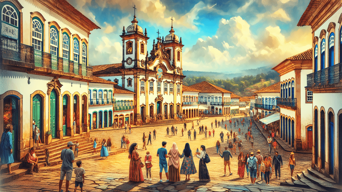 Besuch der Praça Tiradentes in Ouro Preto