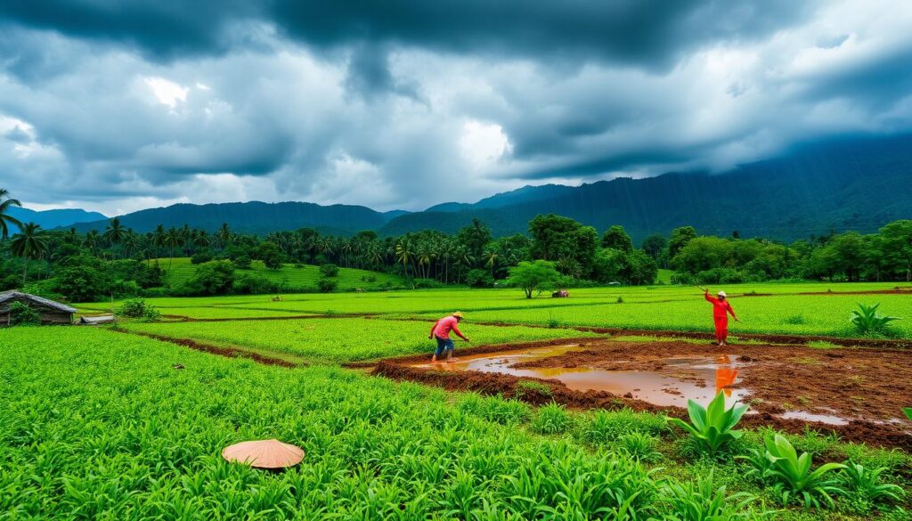 Landwirtschaft in Brasilien während der Regenzeit