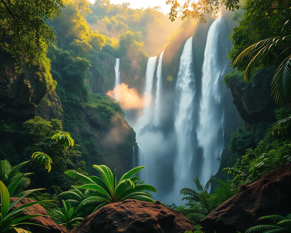 Amazonas Wasserfälle Naturlandschaft Amazonas Wasserfälle Naturlandschaft