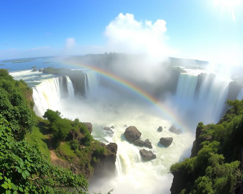 Iguazu-Wasserfälle Grenze Brasilien Argentinien Iguazu-Wasserfälle Grenze Brasilien Argentinien