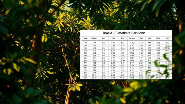 Klimatabelle Brasilien – Wetter & Temperaturen im Überblick